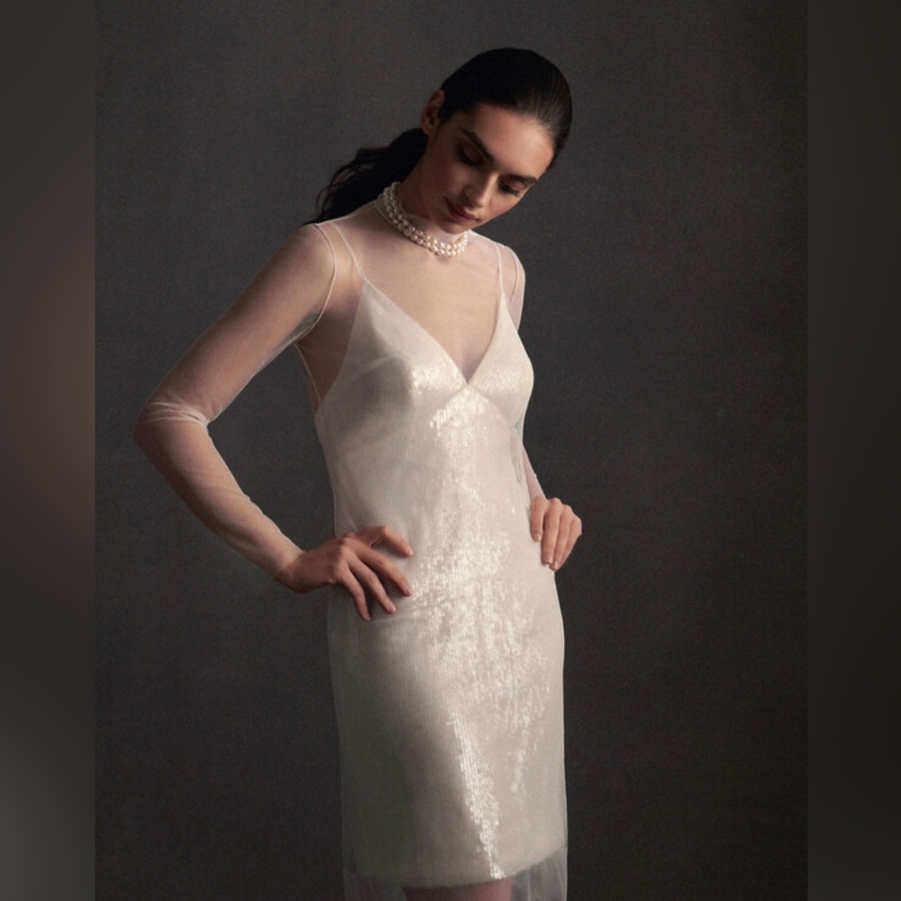 BHLDN Clarissa dress in white